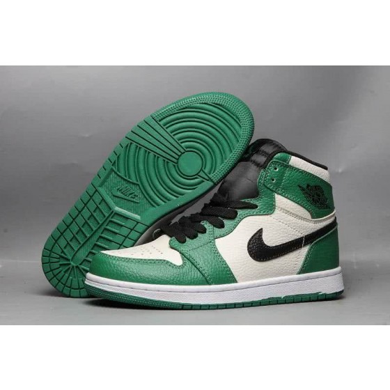 Air Jordan 1 Shoes Green White And Black Men/Women