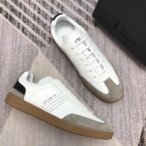 Dior Sneakers White And Grey Upper Rubber Sole Men