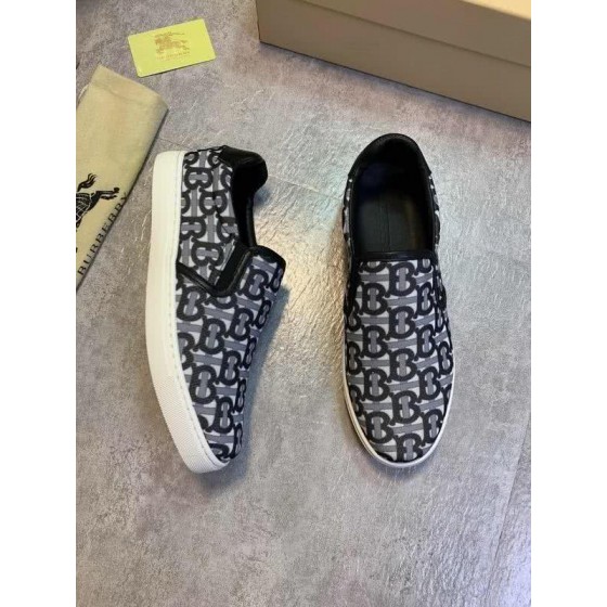 Burberry Sneakers Black White Patterned White Sole Men