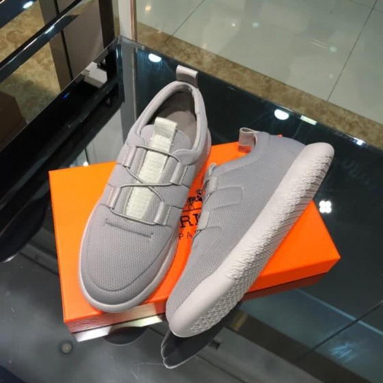 Hermes Fashion Comfortable Sports Shoes Grey Men