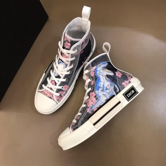 Dior Sneakers High Top Dinosaur And Blossom Men