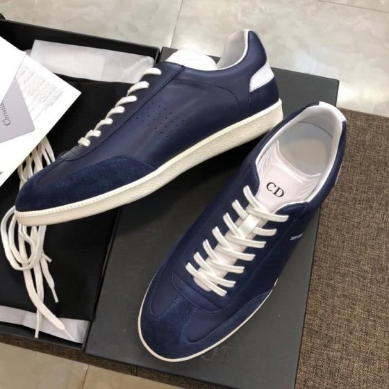 Dior Sneakers Lace-ups Navy And White Men