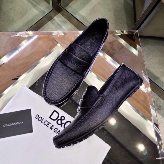 Dolce & Gabbana Loafers Black Leather Men