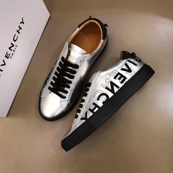 Givenchy Sneakers Black Letters Silver Upper Black Sole Men