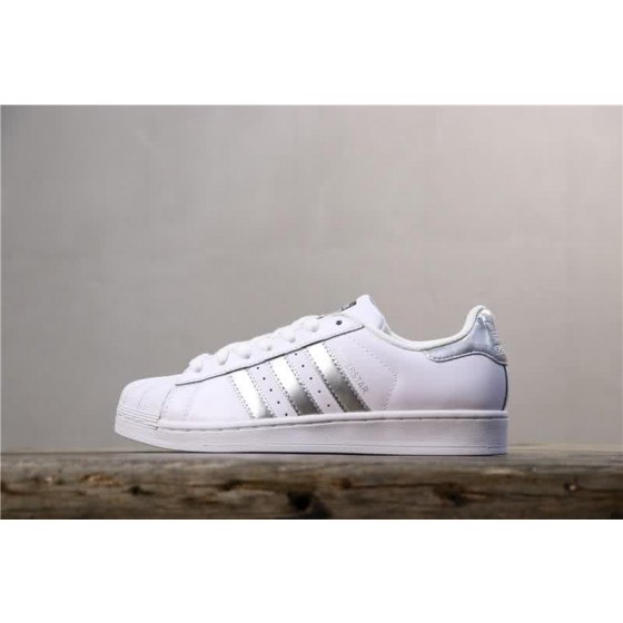 Adidas Originals Superstar Shoes White&Silver Men/Women