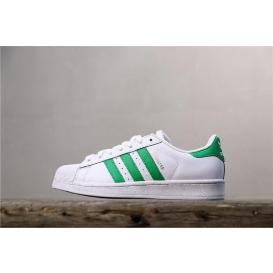 Adidas Originals Superstar Shoes White&Green Men/Women