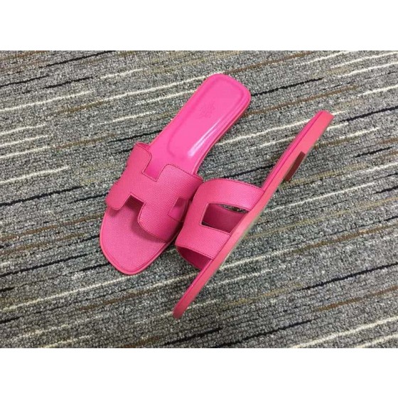 Hermes Slippers Leather Pink Women