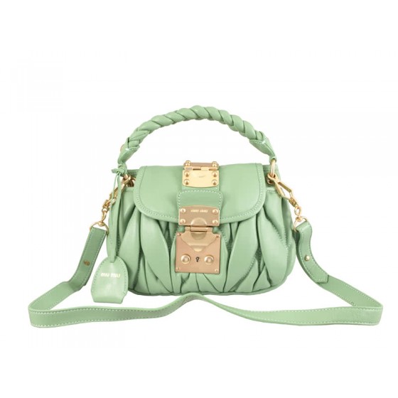 Miu Miu Small Coffer Bag Green