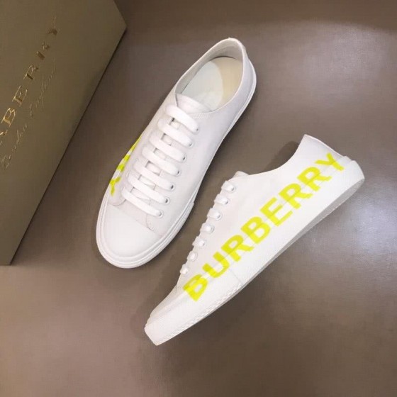 Burberry Sneakers Top Quality Low Top White Yellow Men