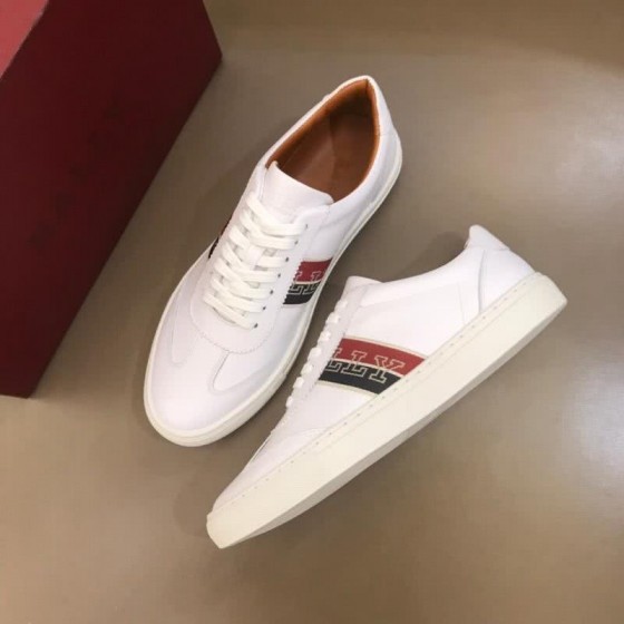 Burberry Sneakers Real Leather White Black Red Men