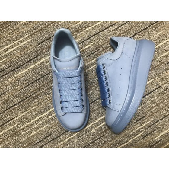 Alexander McQueen Sneakers Leather All Blue Men Women
