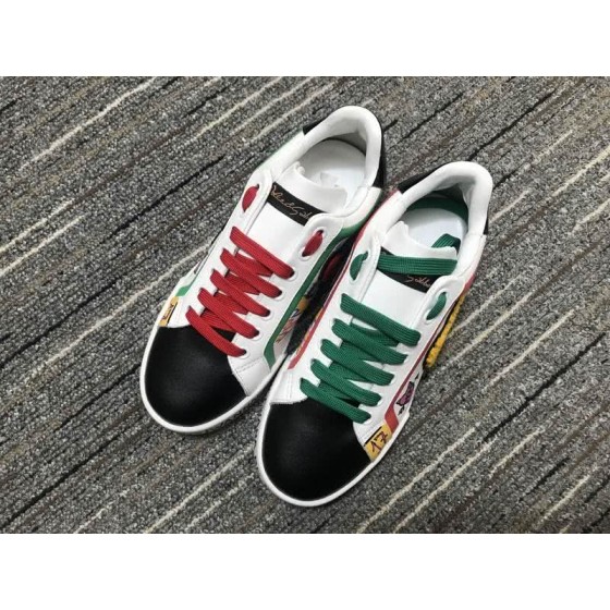 Dolce&Gabbana Portofino Sneakers White Black Red And Green Men Women