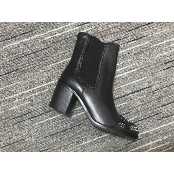 Christian Louboutin Boots Heels Leather Black Women
