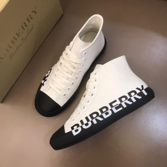 Burberry Sneakers Top Quality White Upper Black Sole Men