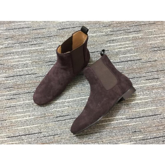 Christian Louboutin Boots Suede Coffee Men