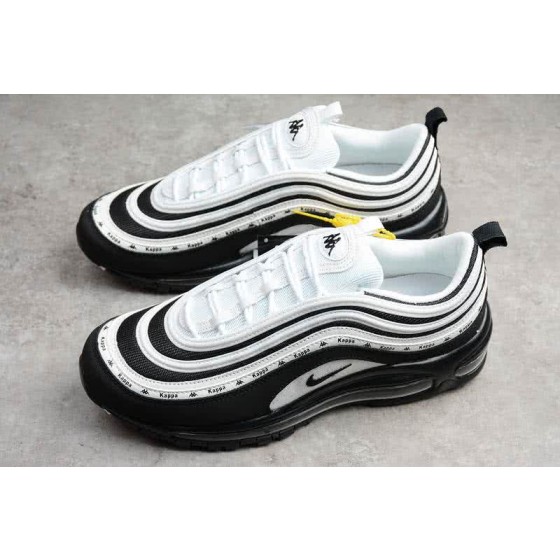 Nike Air Max97×Kappa Women Men Black White Shoes