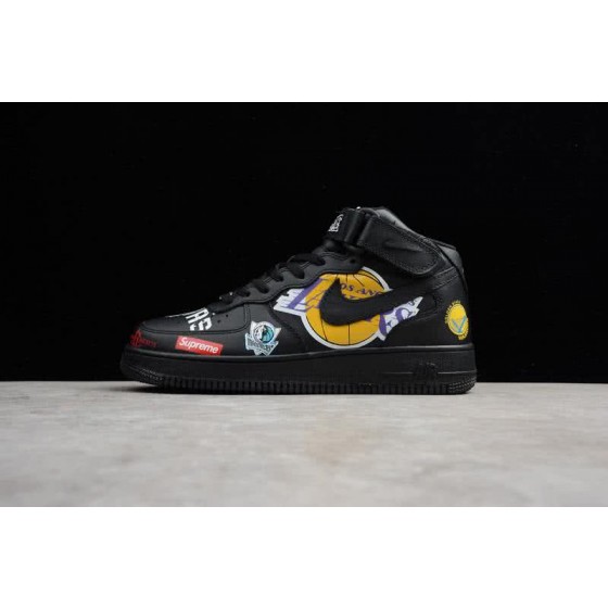 Supreme x NBA x Nike Air Force 1 AF1 Shoes Black Men