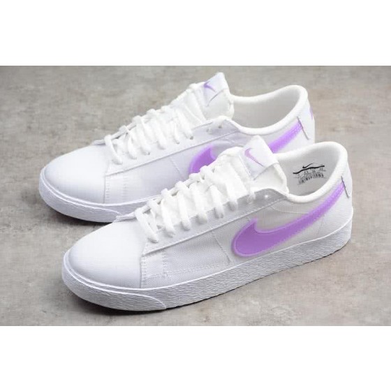 Nike Blazer Low SD Sneakers White Purple Women