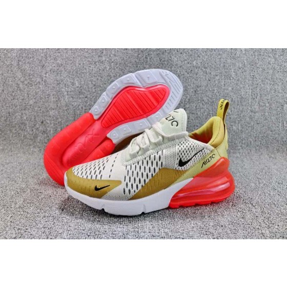 Nike Air Max 270 Women White Gold Shoes