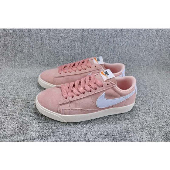 Nike Blazer Low SD Sneakers Suede Pink White Women