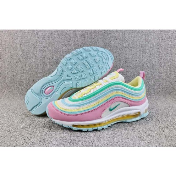  Nike Air Max 97 OG  Women Yellow Green Pink Shoes