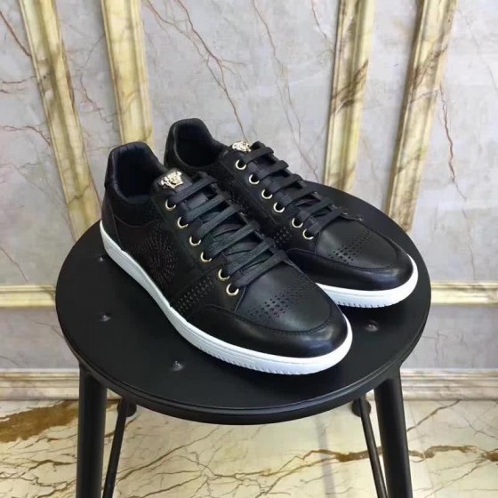 Versace Top Quality Casual Shoes Sheepskin Lining Black Men