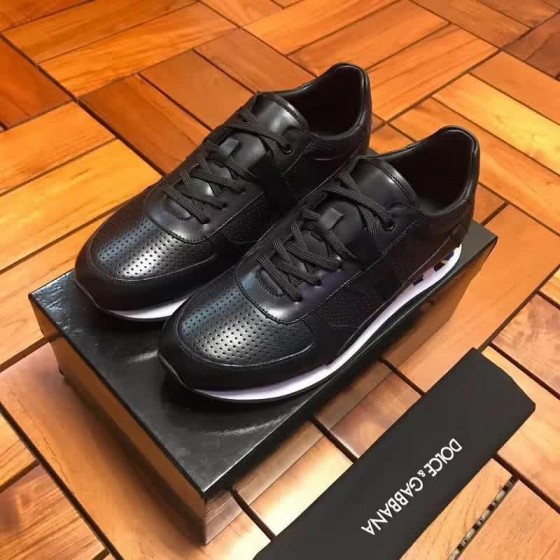 Dolce & Gabbana Sneakers Leather All Black Men