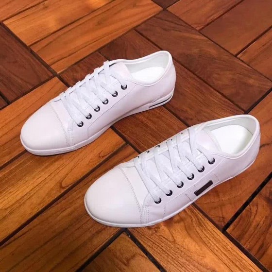 Dolce & Gabbana Sneakers Leather All White Men