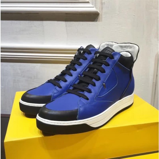 Fendi Sneakers High Top Blue Men