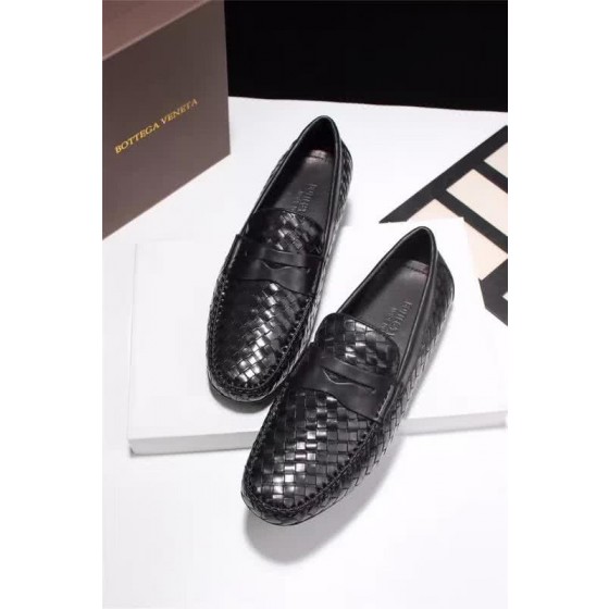 Bottega Veneta New Fashion Loafers Cowhide Woven Black Men