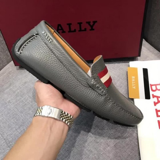 Bally Fashion Business Shoes Cowhide Grey Men