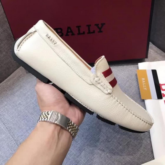 Bally Fashion Business Shoes Cowhide White Men