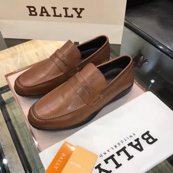Bally Fashion Business Shoes Cowhide Brown Men