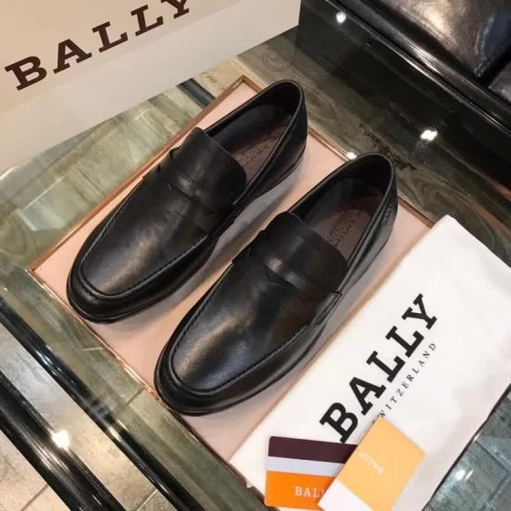 Bally Fashion Business Shoes Cowhide Black Men