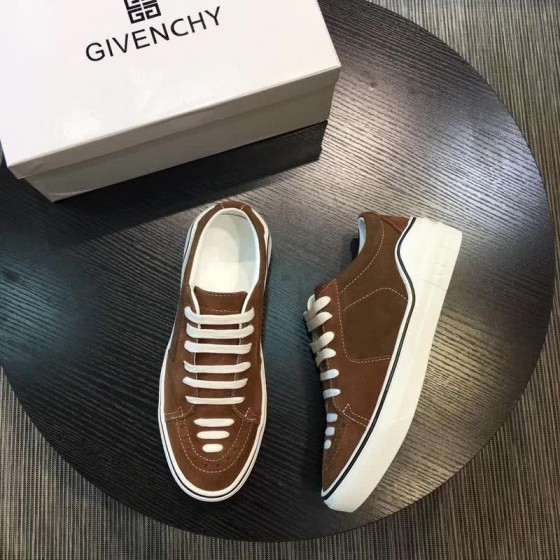 Givenchy Sneakers Brown Upper White Sole And Shoelaces Men