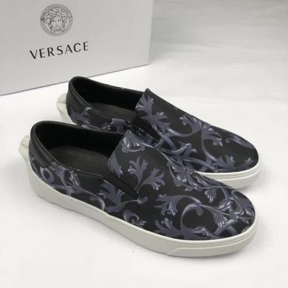 Versace Quality Loafers Classic Non-slip Design Black Men