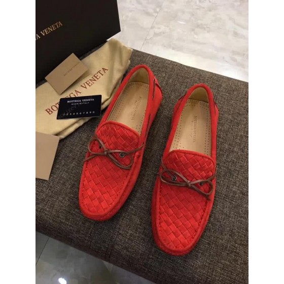 Bottega Veneta Classic Fabric Loafers Woven Red Men