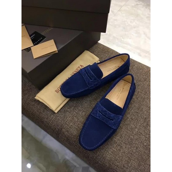 Bottega Veneta Top Quality Loafers Fabric Blue Men