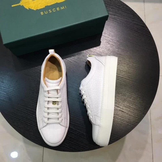 Buscemi Sneakers Leather All White Men