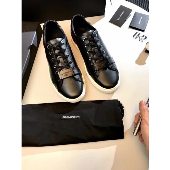 Dolce & Gabbana Sneakers Leather Black Upper Rubber Sole Men