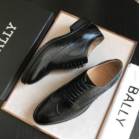 Bally Business Leather Shoes Cowhide Black Men