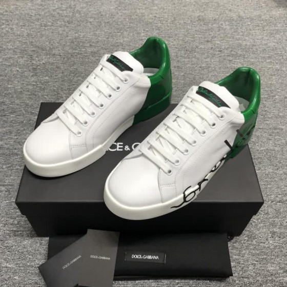 Dolce & Gabbana Sneakers Black Letters White Green Men