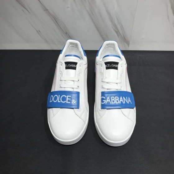 Dolce & Gabbana Sneakers White And Blue Men