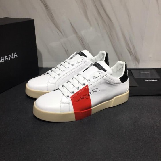 Dolce & Gabbana Sneakers White Red Black Men