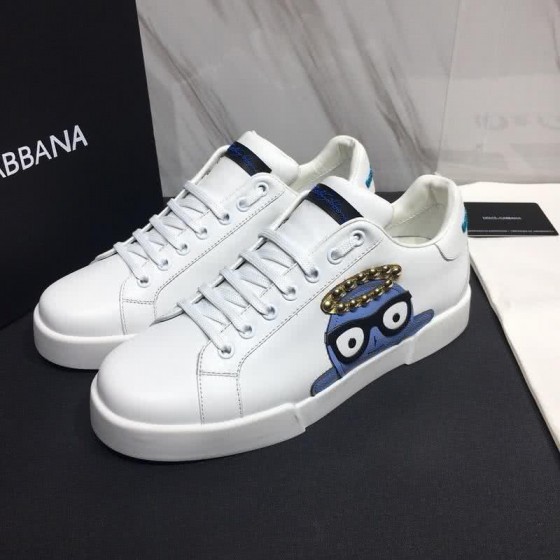 Dolce & Gabbana Sneakers Catoon Golden Pearl White Men