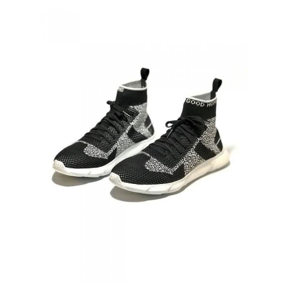 Dior Sock Shoes Lace-ups Black And Grey Upper White Sole Men