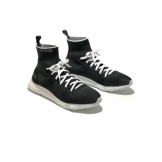 Dior Sock Shoes Lace-ups Black Upper White Sole Men