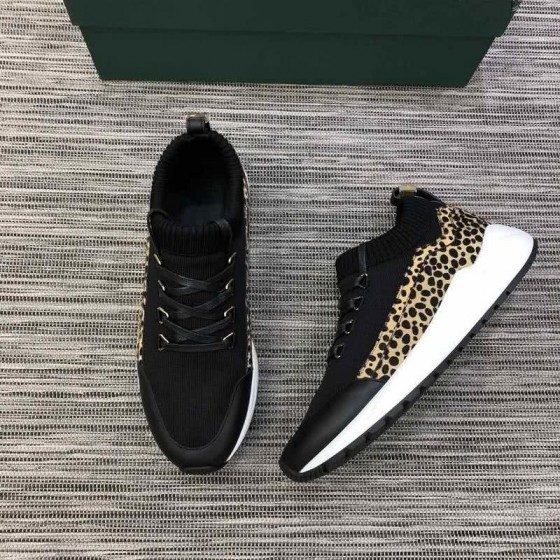 Buscemi Sneakers Black Leopard And White Men