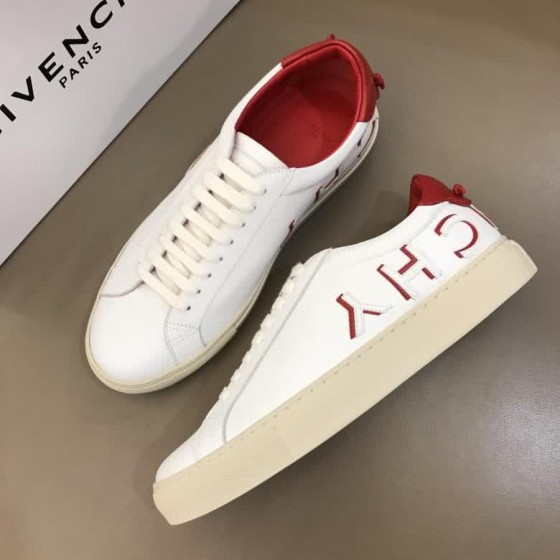 Givenchy Sneakers White Red Upper Rubber Sole Men