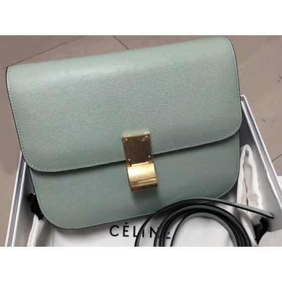 Celine Medium Classic Bag In Box Calfskin Mint Green